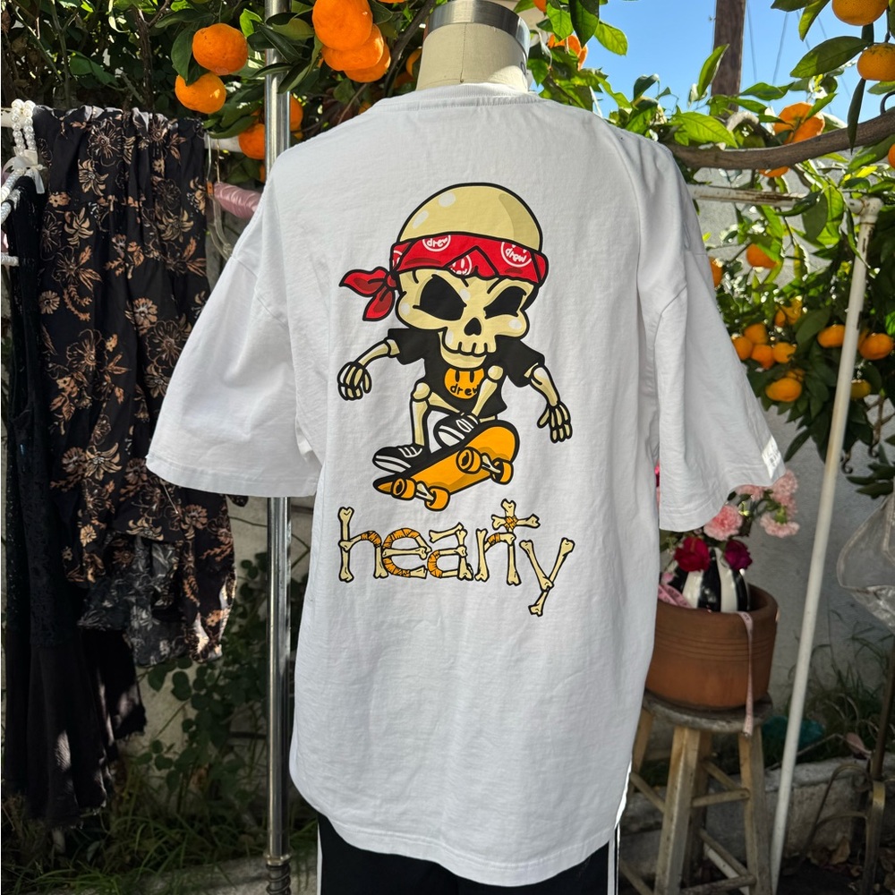 Drew House White Skull Graphic Tee